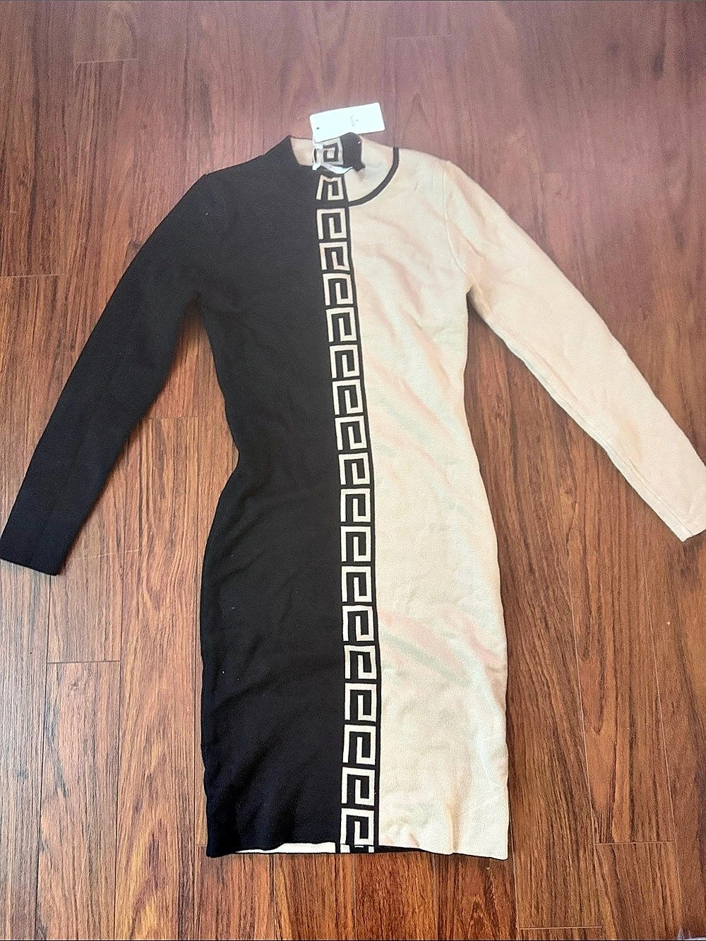 Color Block Geometric Midi Dress new never worn